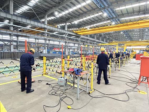 公司舉辦電焊工、電工技術比武